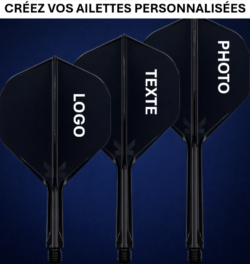 Ailettes de fléchettes personnalisées